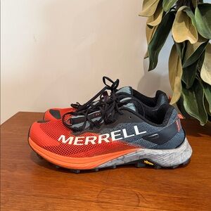 Merrell Vibrant Red and Gray Athletic Shoes